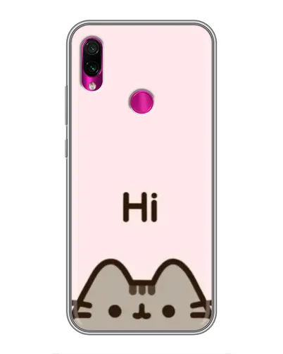 Чохол для Xiaomi Redmi Note 7 з картинкою «Пушин каже Hi» Чохол для Xiaomi Redmi Note 7 з картинкою «Пушин каже Hi»