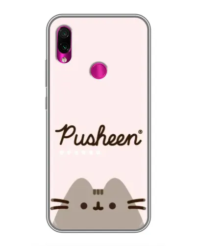 Чохол для Xiaomi Redmi Note 7 з картинкою «Pusheen логотип» Чохол для Xiaomi Redmi Note 7 з картинкою «Pusheen логотип»