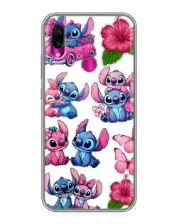 Чохол для Xiaomi Redmi Note 7 з картинкою «Стікери Stitch та Angel»