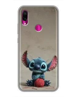 Чохол для Xiaomi Redmi Note 7 з картинкою «Стіч на чоричневому фоні»