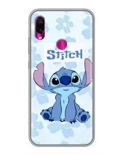 Чохол для Xiaomi Redmi Note 7 з картинкою «Stitch серед квітів»