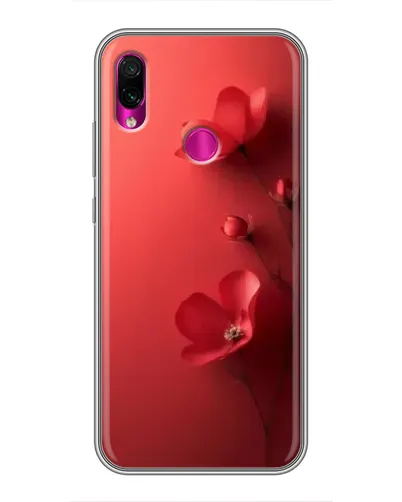 Чехол для Xiaomi Redmi Note 7 с картинкой «Маковые соцветия»