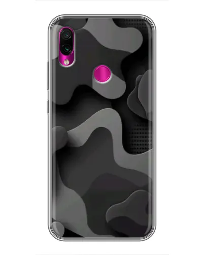 Чохол для Xiaomi Redmi Note 7 з картинкою «Темний абстрактний камуфляж»