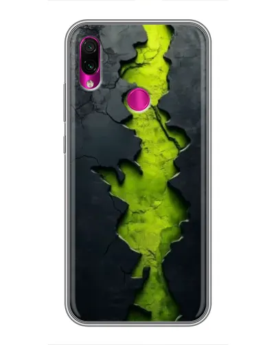 Чохол для Xiaomi Redmi Note 7 з картинкою «Салатовий розлом скелі»