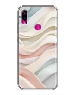 Чохол для Xiaomi Redmi Note 7 з картинкою «Пастельні ніжні хвилі»