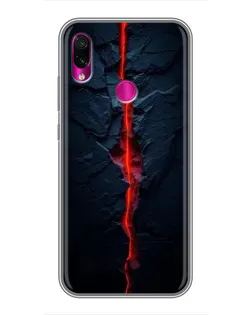Чохол для Xiaomi Redmi Note 7 з картинкою «Червона лавова тріщина»