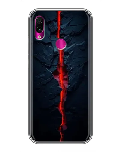 Чохол для Xiaomi Redmi Note 7 з картинкою «Червона лавова тріщина»