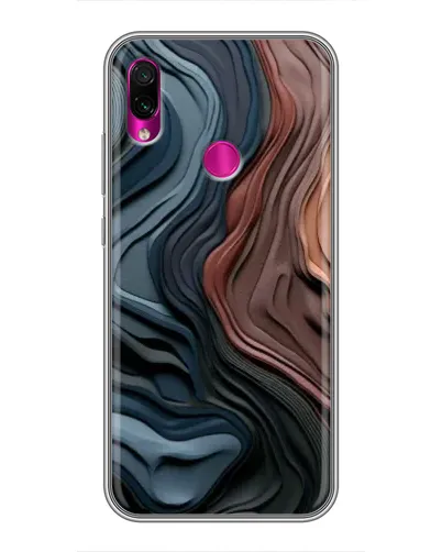 Чохол для Xiaomi Redmi Note 7 з картинкою «Кольорові хвилі каньйону»