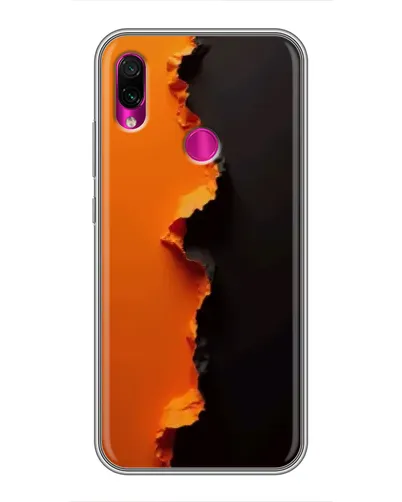 Чохол для Xiaomi Redmi Note 7 з картинкою «Помаранчевий розлом»