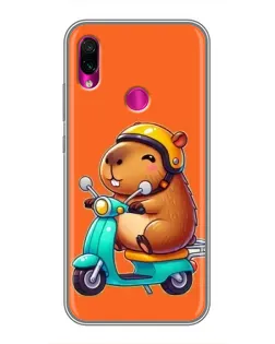 Чехол для Xiaomi Redmi Note 7 с картинкой «Капибара на скутере» Чехол для Xiaomi Redmi Note 7 с картинкой «Капибара на скутере»