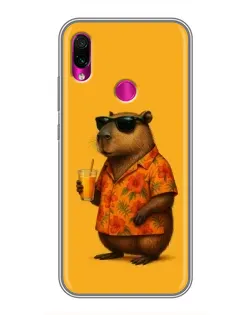 Чехол для Xiaomi Redmi Note 7 с картинкой «Капибара на отдыхе» Чехол для Xiaomi Redmi Note 7 с картинкой «Капибара на отдыхе»
