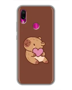 Чехол для Xiaomi Redmi Note 7 с картинкой «Капибара с сердцем» Чехол для Xiaomi Redmi Note 7 с картинкой «Капибара с сердцем»