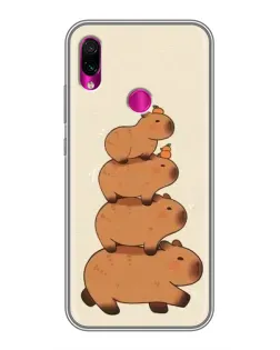 Чехол для Xiaomi Redmi Note 7 с картинкой «Башня из капибар» Чехол для Xiaomi Redmi Note 7 с картинкой «Башня из капибар»