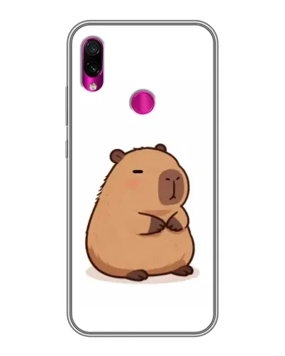 Чехол для Xiaomi Redmi Note 7 с картинкой «Толстенькая капибара»