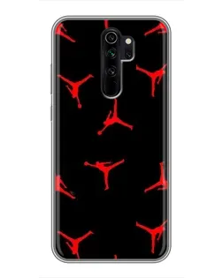 Чехол для Xiaomi Redmi Note 8 Pro с картинкой «Jordan Red Pattern» Чехол для Xiaomi Redmi Note 8 Pro с картинкой «Jordan Red Pattern»