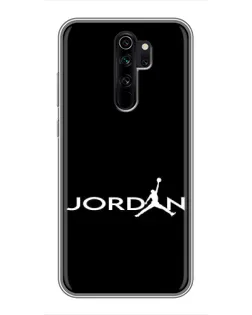 Чехол для Xiaomi Redmi Note 8 Pro с картинкой «Jordan White Logo»