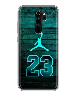Чехол для Xiaomi Redmi Note 8 Pro с картинкой «Jordan Cyan 23»