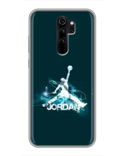 Чехол для Xiaomi Redmi Note 8 Pro с картинкой «Jordan Blue Fire»