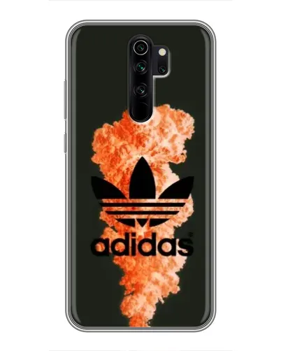Чехол для Xiaomi Redmi Note 8 Pro с картинкой «Оранжевый дым Adidas»