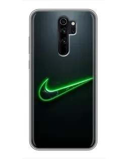 Чехол для Xiaomi Redmi Note 8 Pro с картинкой «Неоновый контур Nike»