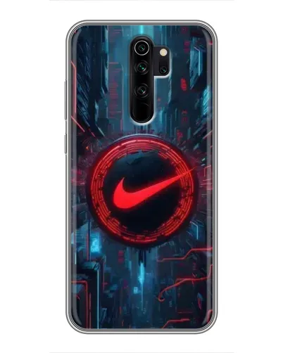 Чехол для Xiaomi Redmi Note 8 Pro с картинкой «Техногенный стиль Nike»