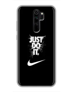 Чехол для Xiaomi Redmi Note 8 Pro с картинкой «Текстовый принт Nike»