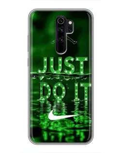 Чехол для Xiaomi Redmi Note 8 Pro с картинкой «Зеленый неоновый Nike»
