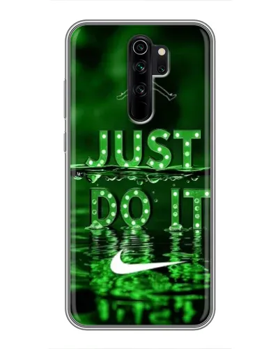 Чехол для Xiaomi Redmi Note 8 Pro с картинкой «Зеленый неоновый Nike»