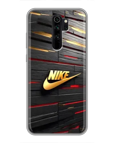 Чехол для Xiaomi Redmi Note 8 Pro с картинкой «Золотой Nike на металле»