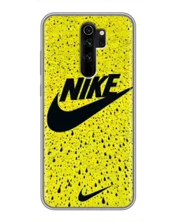 Чехол для Xiaomi Redmi Note 8 Pro с картинкой «Желтый текстурный Nike»