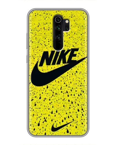 Чехол для Xiaomi Redmi Note 8 Pro с картинкой «Желтый текстурный Nike»