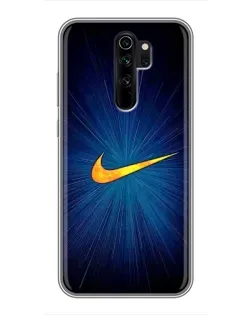 Чехол для Xiaomi Redmi Note 8 Pro с картинкой «Синий пульс Nike»