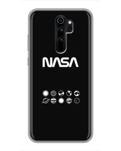 Чехол для Xiaomi Redmi Note 8 Pro с картинкой «NASA — технический принт»