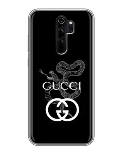Чехол для Xiaomi Redmi Note 8 Pro с картинкой «Gucci — серебряная змея» Чехол для Xiaomi Redmi Note 8 Pro с картинкой «Gucci — серебряная змея»