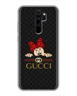 Чехол для Xiaomi Redmi Note 8 Pro с картинкой «Минни Маус Gucci — черный» Чехол для Xiaomi Redmi Note 8 Pro с картинкой «Минни Маус Gucci — черный»