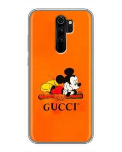 Чехол для Xiaomi Redmi Note 8 Pro с картинкой «Микки Маус Gucci — оранж» Чехол для Xiaomi Redmi Note 8 Pro с картинкой «Микки Маус Gucci — оранж»
