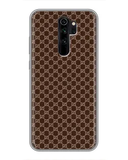 Чехол для Xiaomi Redmi Note 8 Pro с картинкой «Gucci — шоколадная сетка» Чехол для Xiaomi Redmi Note 8 Pro с картинкой «Gucci — шоколадная сетка»