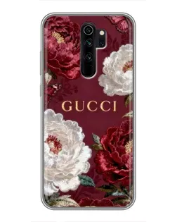 Чехол для Xiaomi Redmi Note 8 Pro с картинкой «Gucci — бордовые розы» Чехол для Xiaomi Redmi Note 8 Pro с картинкой «Gucci — бордовые розы»