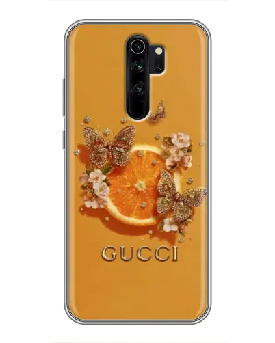 Чехол для Xiaomi Redmi Note 8 Pro с картинкой «Gucci — золотые бабочки» Чехол для Xiaomi Redmi Note 8 Pro с картинкой «Gucci — золотые бабочки»
