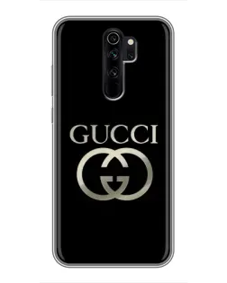 Чехол для Xiaomi Redmi Note 8 Pro с картинкой «Gucci — золото на черном» Чехол для Xiaomi Redmi Note 8 Pro с картинкой «Gucci — золото на черном»