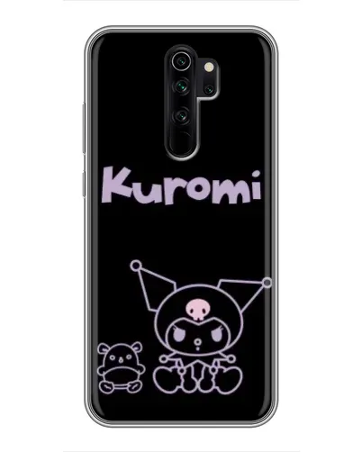 Чехол для Xiaomi Redmi Note 8 Pro с картинкой «Kuromi — черный минимализм»