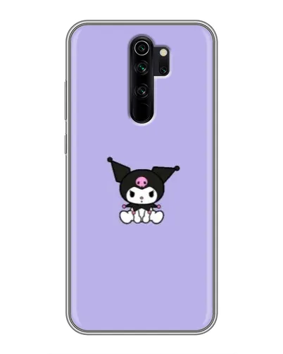 Чехол для Xiaomi Redmi Note 8 Pro с картинкой «Kuromi — фиолетовый минимализм»