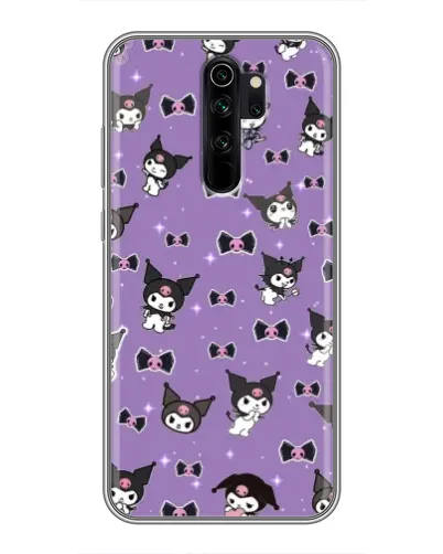Чехол для Xiaomi Redmi Note 8 Pro с картинкой «Kuromi — паттерн»