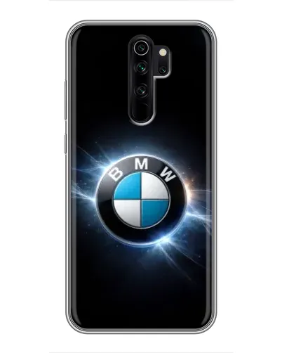 Чехол для Xiaomi Redmi Note 8 Pro с картинкой «BMW — неоновое сияние»