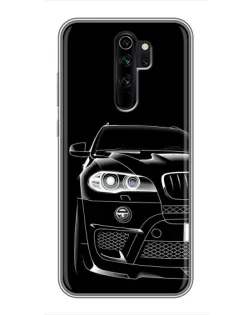 Чохол для Xiaomi Redmi Note 8 Pro з картинкою «Темний силует BMW»