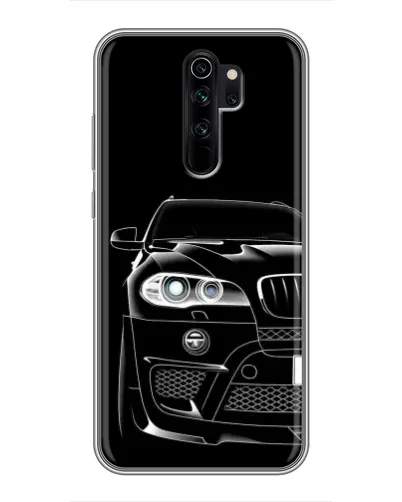 Чехол для Xiaomi Redmi Note 8 Pro с картинкой «Темный силуэт BMW»