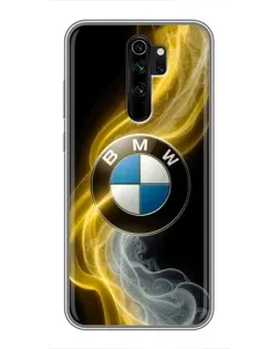 Чохол для Xiaomi Redmi Note 8 Pro з картинкою «Золотистий дим BMW»