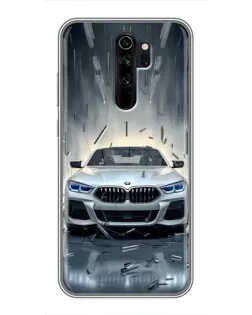 Чохол для Xiaomi Redmi Note 8 Pro з картинкою «BMW у світлі фар»