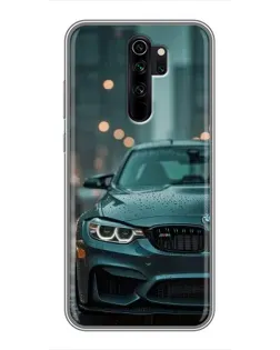 Чохол для Xiaomi Redmi Note 8 Pro з картинкою «BMW у вогнях міста»