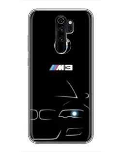 Чохол для Xiaomi Redmi Note 8 Pro з картинкою «Мінімалістичний принт BMW M3»